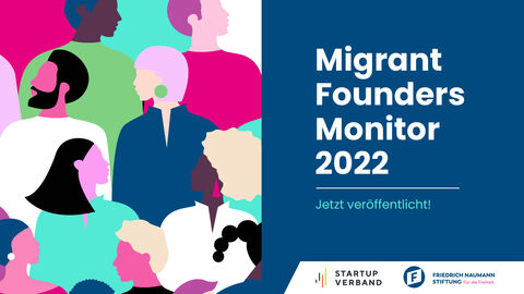 Migrant Founders Monitor 2022 Flyer vom Migrant Founders Monitor 2022